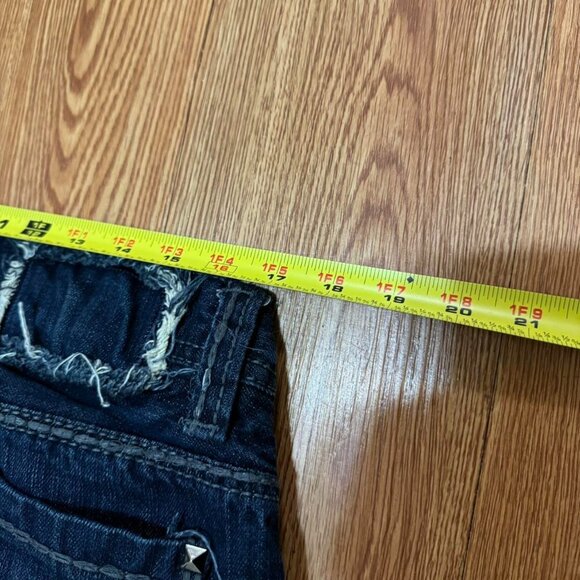 Helix Y2K‎ Baggy Dark Wash Blue Skater Grudge Jeans - Picture 6 of 8